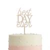 Best Day Ever Wedding Cake Topper,Rustic Wood Cake Topper for Engagement Anniversary Wedding Party Favor Decoration Supplies Accessories view 4