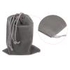 PATIKIL 18x12cm Microfiber Pouch, 10Pcs Soft Storage Drawstring Gift Bag for Glasses Wedding, Gray view 4