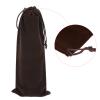 PATIKIL 25x10cm Microfiber Pouch, 10Pcs Soft Storage Drawstring Gift Bag for Glasses Wedding, Brown view 4