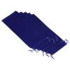 PATIKIL 25x10cm Microfiber Pouch, 10Pcs Soft Storage Drawstring Gift Bag for Glasses Wedding, Dark Blue view 1