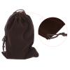 PATIKIL 18x12cm Microfiber Pouch, 10Pcs Soft Storage Drawstring Gift Bag for Glasses Wedding, Brown view 4