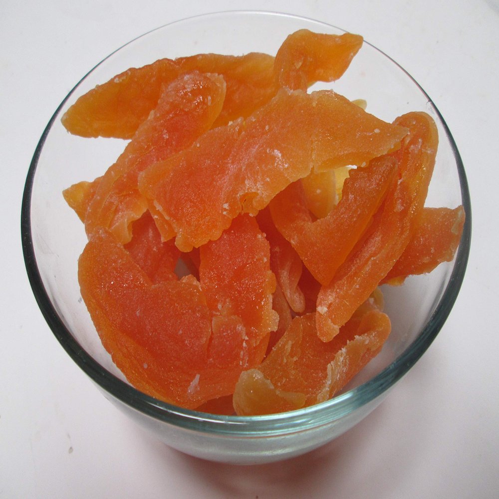 Natural Dried Cantaloupe Spears, 16 oz Bag. No Sulfits. Low Sugar