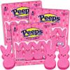 Needzo Peeps Candy Marshmallow Bunnies, Bunny Shaped Treats Bulk Easter Bundle Basket Stuffer Kit (Pack of 3) (Pink) view 1