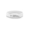 YITUB Personalized Medical ID Bracelet Free Engraving Silicone Alert Bracelet Custom Emergency Bracelets for Men Women (White) view 1