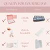 Wedding Tissues Packs For Guests- Set of 40- For Your Happy Tears Tissues- Wedding Favors for Guests  Frosted-Paper  Bulk Individual Tissue Packs & Items for Wedding Welcome Bags by PureRejuva view 3