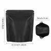 200 Pieces Resealable Mylar Bags(5.5x7.9inch, Matte Black), Smell Proof Stand Up Zipper Lock Aluminum Foil Bag, Packaging for Small Businesses, Packaging Bags for Food/Nuts Storage view 2