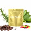 200 Pieces Resealable Mylar Bags(3.3x5.1 inch, Matte Gold), Smell Proof Stand Up Zipper Lock Aluminum Foil Bag, Packaging for Small Businesses, Packaging Bags for Food/Herbs/Nuts Storage view 1