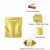 200 Pieces Resealable Mylar Bags(3.3x5.1 inch, Matte Gold), Smell Proof Stand Up Zipper Lock Aluminum Foil Bag, Packaging for Small Businesses, Packaging Bags for Food/Herbs/Nuts Storage view 4