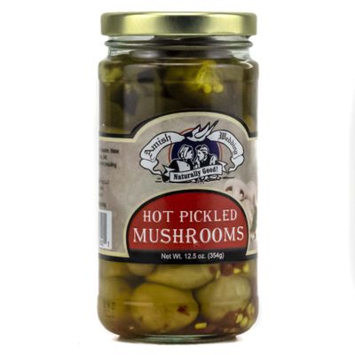 Amish Wedding Hot Pickled Mushrooms 12.5oz