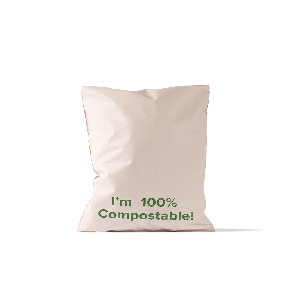Tishwish Stock Compostable Mailer (Large (370x480mm / 14.5x18.5 inches), Bamboo)