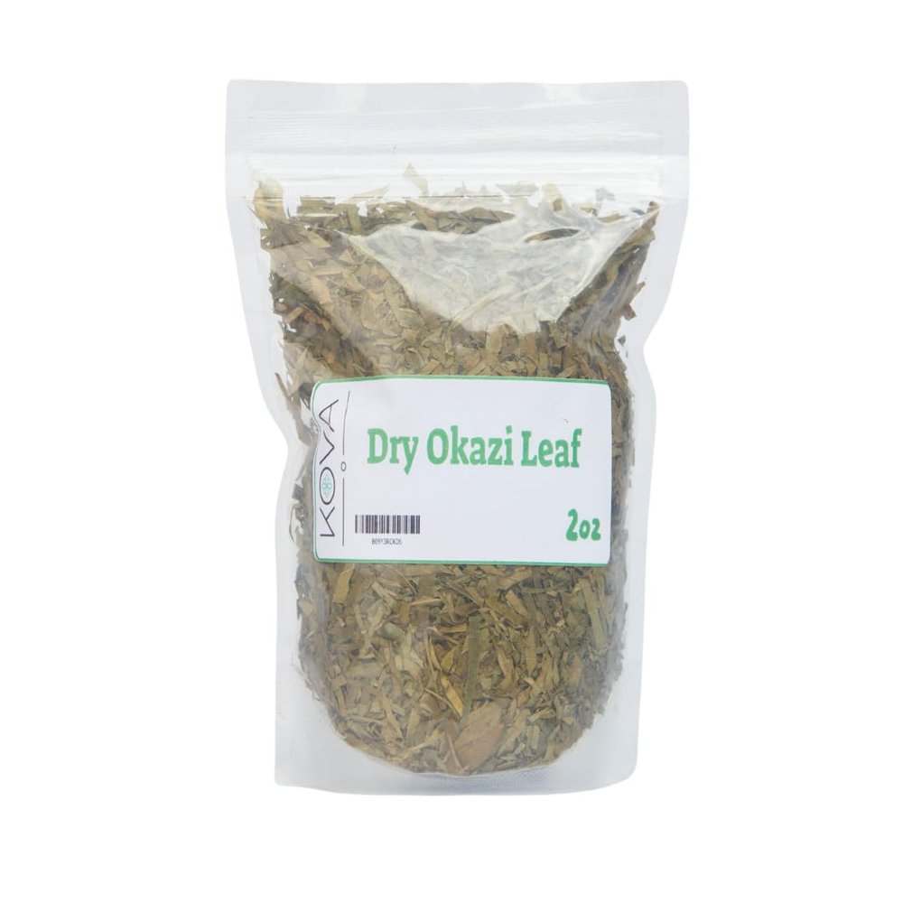 Kovafood Dried Okazi, Utazi Leaves, 2 Oz