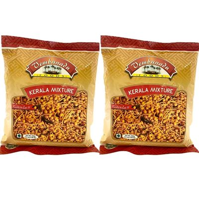 Kerala Mixture Crispy Tea Snack 800gms - PACK OF 2 Vembanadu