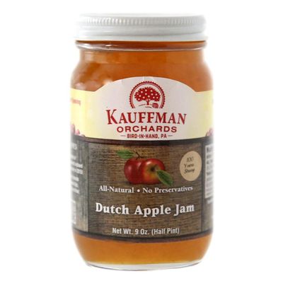 Kauffman Orchards Dutch Apple Jam, All Natural, No Preservatives, 9 Oz. (Pack of 6)