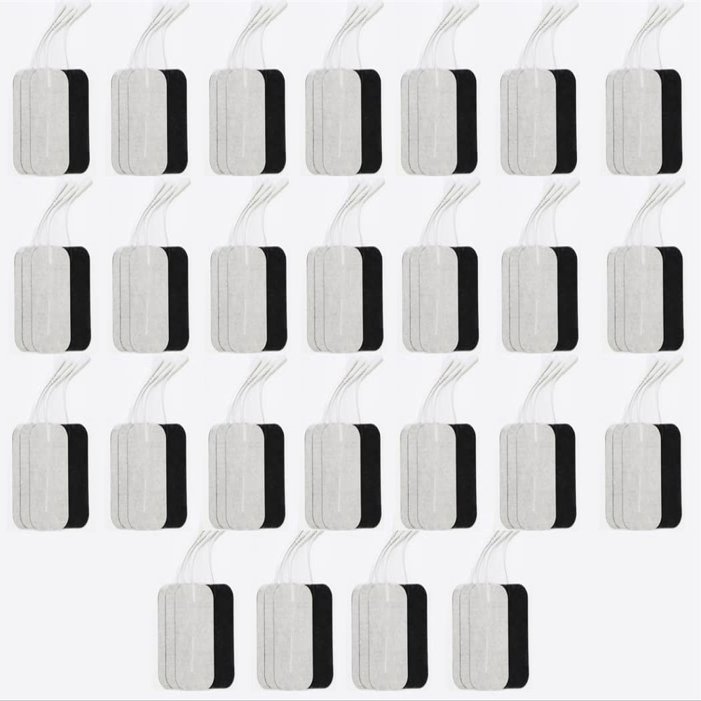 Electrodes for TENS/EMS Unit- Reusable Electrodes -Self Adhesive 2"x3.5" - Latex Free Gel Pads - Electrodes for Muscle Stimulation - Replacement Electrodes for Electrical Stimulation- 100 Electrodes