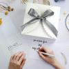 WEWILUCK Large White Gift Box, 10 Pack Decorative Gift Boxes with Ribbons for Presents Bulk(8x8x4 Inches) view 2