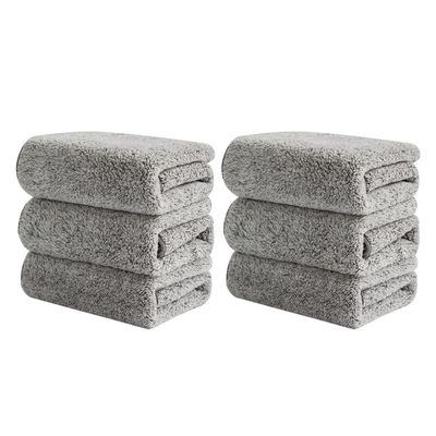 Hemoton 6pcs Microfiber Dishcloths for Kitchen Soft Absorbent Wiping Rags for Tableware Oil and Water Removal for Home and Furniture Care