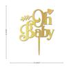 Personalized Baby Name Golden Glitter Cake Topper Custom Welcome Baby Shower Decorations Calligraphy Birthday Heart Boy or Girl Table Centerpiece, Script view 2