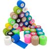 36 Rolls Elastic Self Adhesive Bandage Wrap 2 Inch, Breathable Non Woven Cohesive Bandage, Vet Wrap for Dogs, Ankle Sprains Swelling Medical First Aid Tape, Sports Athletic Tape Color view 1