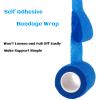 36 Rolls Elastic Self Adhesive Bandage Wrap 2 Inch, Breathable Non Woven Cohesive Bandage, Vet Wrap for Dogs, Ankle Sprains Swelling Medical First Aid Tape, Sports Athletic Tape Color view 4