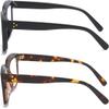 REAVEE 2 Pack Oprah Style Oversized Reading Glasses for Women Men Blue Light Blocking, Ladies Stylish Retro Square Large Computer Readers (Black/Leopard 1.25x) view 2