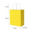 Oikss 50 Pack 8x4.75x10 Inch Medium Yellow Kraft Paper Bags with Handles Bulk for Birthday Wedding Party Favors Grocery Retail Shopping Takeout Business Goody Craft Gift Bags Sacks, (50pcs Count) view 2