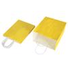Oikss 50 Pack 8x4.75x10 Inch Medium Yellow Kraft Paper Bags with Handles Bulk for Birthday Wedding Party Favors Grocery Retail Shopping Takeout Business Goody Craft Gift Bags Sacks, (50pcs Count) view 4