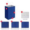 Oikss 50 Pack 5.25x3.25x8.25 Inch Small Royal Blue Kraft Paper Bags with Handles Bulk for Birthday Wedding Party Favors Grocery Retail Shopping Business Goody Craft Gift Bags Cub Sacks, 50 Count view 3