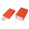 Oikss 50 Pack 5.25x3.25x8.25 Inch Small Orange Kraft Paper Bags with Handles Bulk for Birthday Wedding Party Favors Grocery Retail Shopping Business Goody Craft Gift Bags Cub Sacks, 50 Count view 4