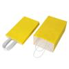 Oikss 50 Pack 5.25x3.25x8.25 Inch Small Yellow Kraft Paper Bags with Handles Bulk for Birthday Wedding Party Favors Grocery Retail Shopping Business Goody Craft Gift Bags Cub Sacks, 50 Count view 4