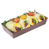 Restaurantware Matsuri Vision 7 x 2.8 x 1.4 Inch Sushi Trays 100 Greaseproof Sushi Packaging Boxes - Lids Sold Separately Disposable Wood Grain Paper Sushi Containers For Appetizers Or Desserts view 1
