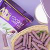 Aroi Brand, Coconut Crispy Rolls Sweet Purple Potato Flavour 80g X 2 Packs view 4