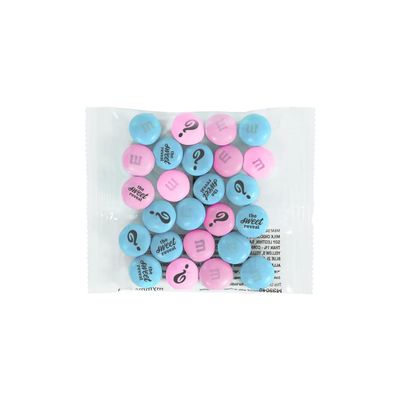 M&M'S World Gender Reveal Favors Milk Chocolate Candy .75oz 20 Pack Bag with Light Blue and Pink M&M'S for Baby Showers Gender Reveal Events and Party Giveaways