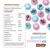 M&M'S World Gender Reveal Favors Milk Chocolate Candy .75oz 20 Pack Bag with Light Blue and Pink M&M'S for Baby Showers Gender Reveal Events and Party Giveaways view 2