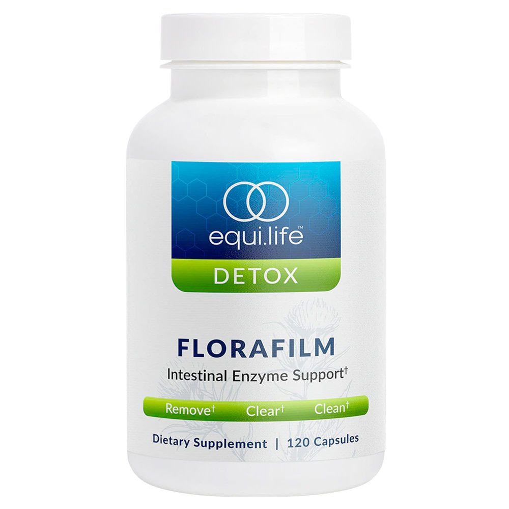 Equilife Florafilm, Digestive Enzymes for Gut Flora Balance for Men and Women, Gut Health and Immunity Support Supplement, Supports Healthy Digestion, Gluten Free, Vegan, Non GMO, 120 Capsules