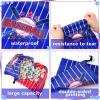 12 Packs Baseball Bag Baseball Drawstring Bag Baseball Party Favors Baseball Gift Bag Baseball Goodie Bags Gift Wrap Bags for Kids Sport Theme Birthday Decorations, 9.84 x 7.87 Inches, Blue and Red view 4