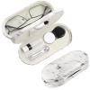 AITIME 2 in 1 Double Sided Portable Contact Lens and Eyeglasses Case, Marbling, Multifunction, Durable, Compact, Portable Storage Kit view 1