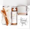 Unboxme Thank You & Appreciation Gift Basket for Women, Cozy Care Package with Tea, Mug, Socks & Honey, Ready to Gift for Friends, Clients & Coworkers view 1
