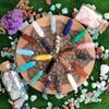 20PCS Healing Crystals Wand Stones Sets Natural Amethyst Rose Quartz Clear Quartz Tiger Eye Reiki Gemstones Bulk Hexagonal Points Energy Balancing Chakra Witchcraft Meditation Therapy Decor Desk Gift view 4