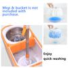 6-Pack Spin Mop Heads Refill, Easy Wring Microfiber Replacement Pads for Deep Cleaning, Universal Fit for Most Round Spin Mops view 2