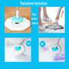 6-Pack Spin Mop Heads Refill, Easy Wring Microfiber Replacement Pads for Deep Cleaning, Universal Fit for Most Round Spin Mops view 4
