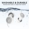 Ear Plugs for Sleeping Noise Cancelling, 30dB Noise Reduction Isolating Earplugs Washable Soft Silicone Sound Blocking Ear Plug for Sleep, Work, Shooting, Reusable 2 Pairs with 8 Ear Tips (White) view 4