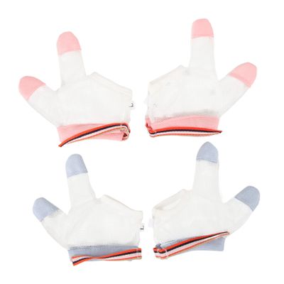 MAGICLULU 2pairs Anti-Eating Hand Gloves Comfortable Washable Thumb Corrector for Holding and Finger Movement Random Style