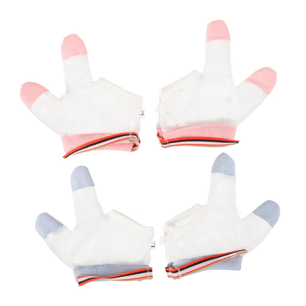 MAGICLULU 2pairs Anti-Eating Hand Gloves Comfortable Washable Thumb Corrector for Holding and Finger Movement Random Style
