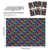 NEPOG Birthday Wrapping Paper for Girls Boys Kids Women Men, Gradient Color Happy Birthday Wrapping Paper with Cut Lines on Reverse, 6 Sheets Folded Flat 20x28 inches for Birthday Occasion view 2