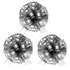 InstaBows 3-Pack 8-Inch Silver Organza Pull String Gift Bows  Large Lace Ribbon Bows for Gift Wrapping, Oversized Presents, Toy Cars, Christmas, Birthdays & Special Occasions view 1