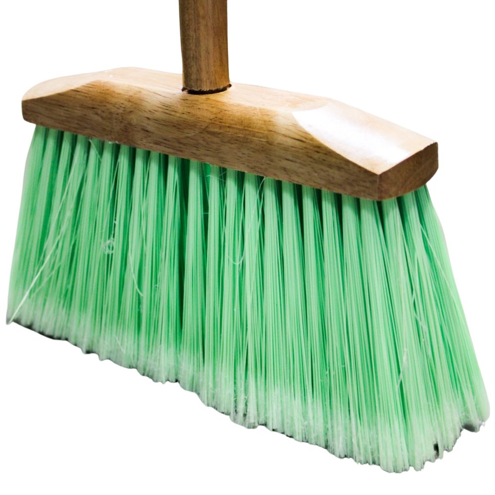 BLYSK Indoor/Outdoor Heavy Duty Wooden Broom Brush, Sweeper, Head Replacement Soft bristles, Great use for Home, Kitchen, Room, Office, Patio, Deck Floor (Broom Head)