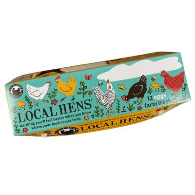Local Hens Hybrid NG/NS 12-Egg Carton - 125 Pack 125