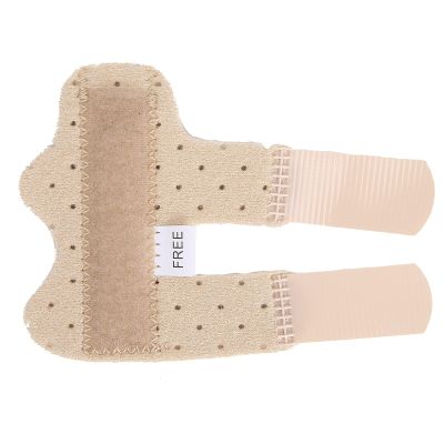 Finger Extension Splint, Finger Splint Brace Finger with Removable Built in Aluminum Strip, Sprain Fracture Fixation Support for Index Middle Ring Finger (Skin Color)