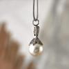 Cremation Jewelry Cremation Urn Necklaces For Ashes Human or Pet Ashes Custom Pet Cremation Jewelry, Dog Ashes Necklace - Silver Pearl Memorial Jewelry for Women - Includes Funnel Kit & Bag view 2