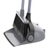 MR.SIGA Broom and Dustpan Set with Adjustable Long Handle, Upright Combo for Floor, Cleaning Lobby, Gray view 1